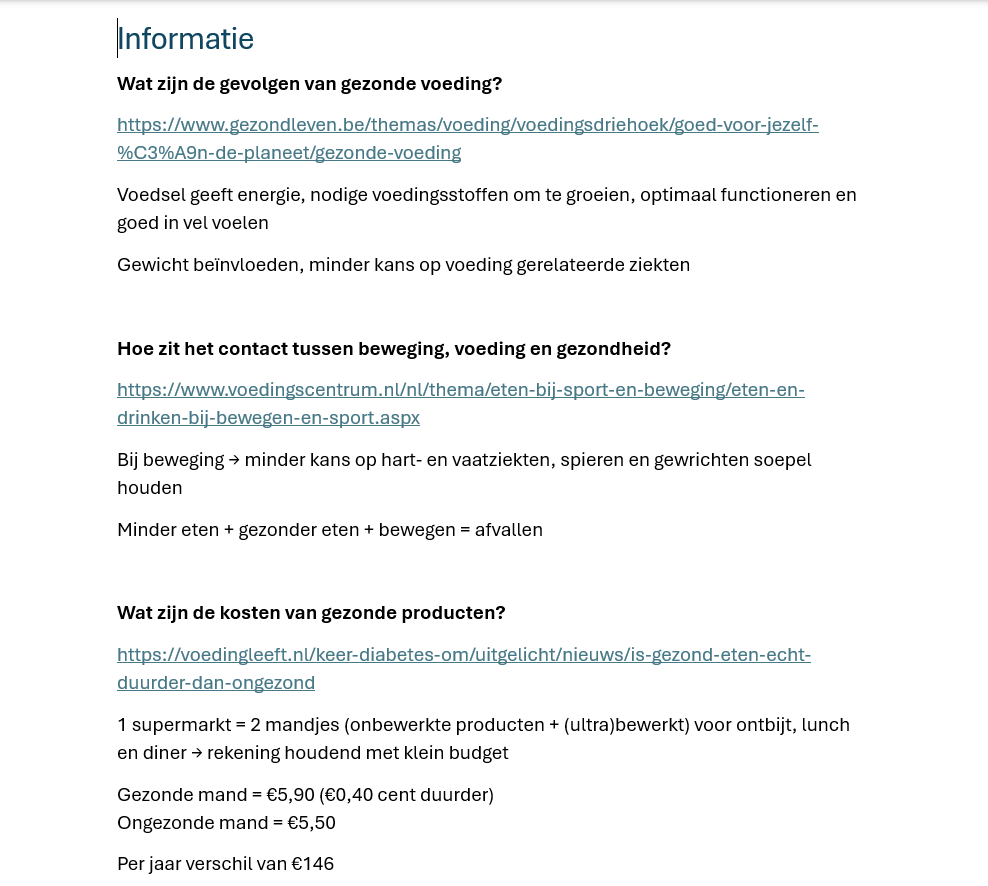 informatie